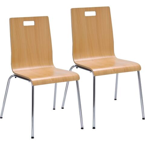 Lorell Bentwood Cafe Chair (2 Chairs)