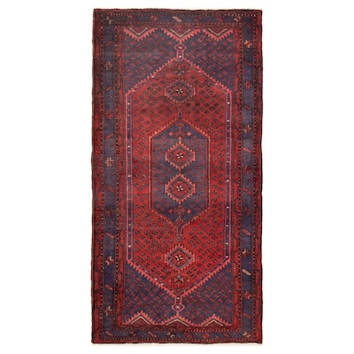 ECARPETGALLERY Hand-knotted Andelz Red Wool Rug - 3'4 x 6'10