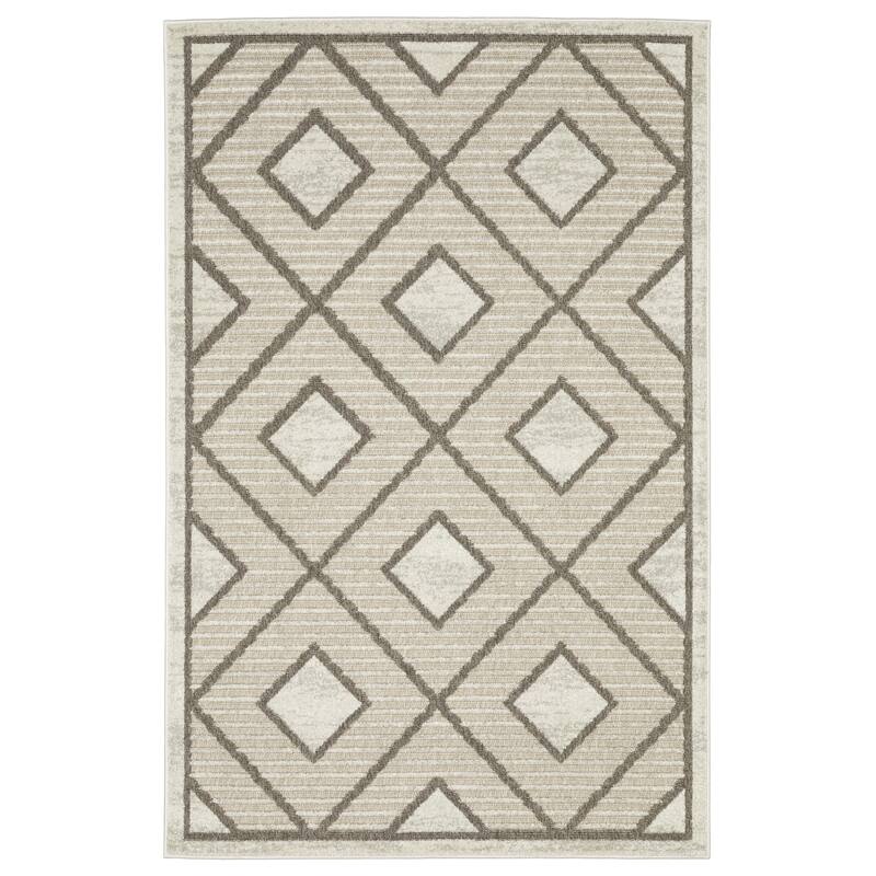 HomeRootsGeometric Transitional Runner Area Rug