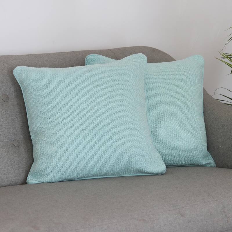Novica Handmade Mint Elegance Cotton Cushion Covers (Pair)