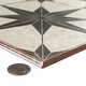 preview thumbnail 7 of 16, Merola Tile Kings Star Nero 17-5/8" x 17-5/8" Ceramic Floor and Wall Tile