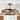 28.4" Farmhouse Gold 3-Blade Fandelier Ceiling Fan with Light and Remote