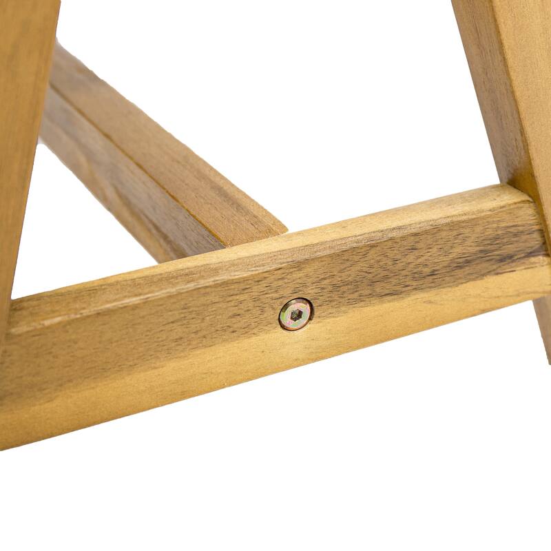 Lumina Outdoor Contemporary Acacia Wood Dining Benches (Set of 2) by Christopher Knight Home