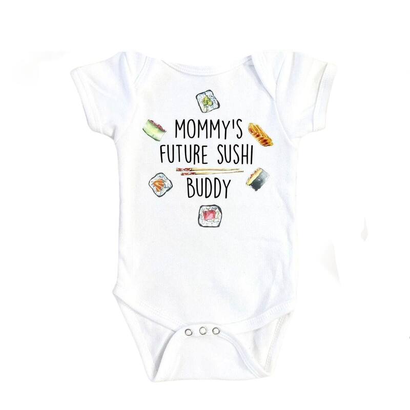 Sushi Roll - Baby Boy Girl Clothes Infant Bodysuit Funny Cute Newborn 1E - Natural - 0-3M