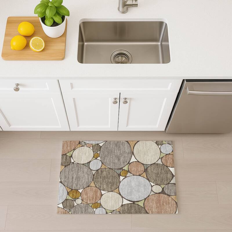 Machine Washable Indoor/ Outdoor Contemporary Rowan Chantille Rug