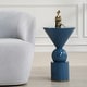 preview thumbnail 3 of 1, Uttermost 22944 Trig 14" Wide Iron, MDF Accent Table - Blue