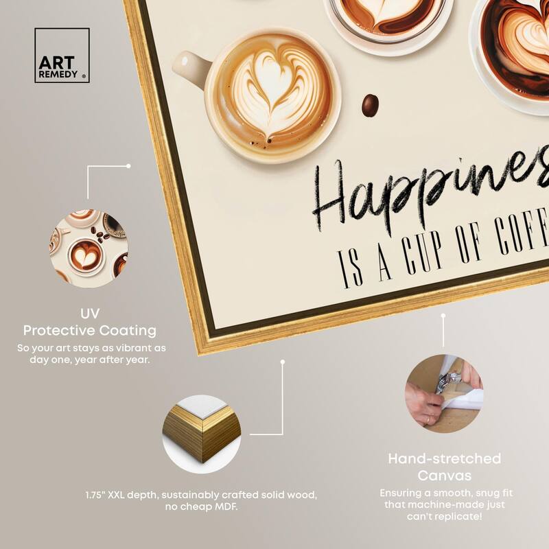 68945 Coffee Cup Collection Canvas by Art Remedy