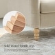 preview thumbnail 6 of 62, HULALA HOME Adika 51"W Farmhouse Striped Linen Upholstered Loveseat with Solid Wood Spindle Legs