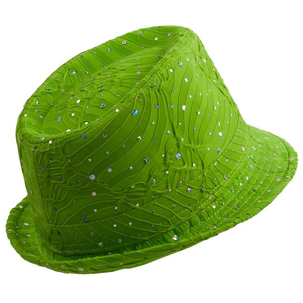 womens green fedora hat
