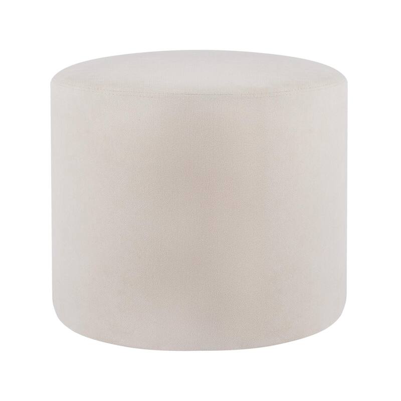 Bezseller Soft Boucle Pouf Ottoman, Comfortable Foot Rest, Full Foam Filling Footstool for Living Room, Bedroom