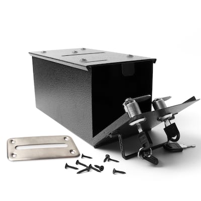 GSE™ Casino/Home Custom Poker Table Steel Rake Toke Drop Box & Money Bill Slot - Drop Box