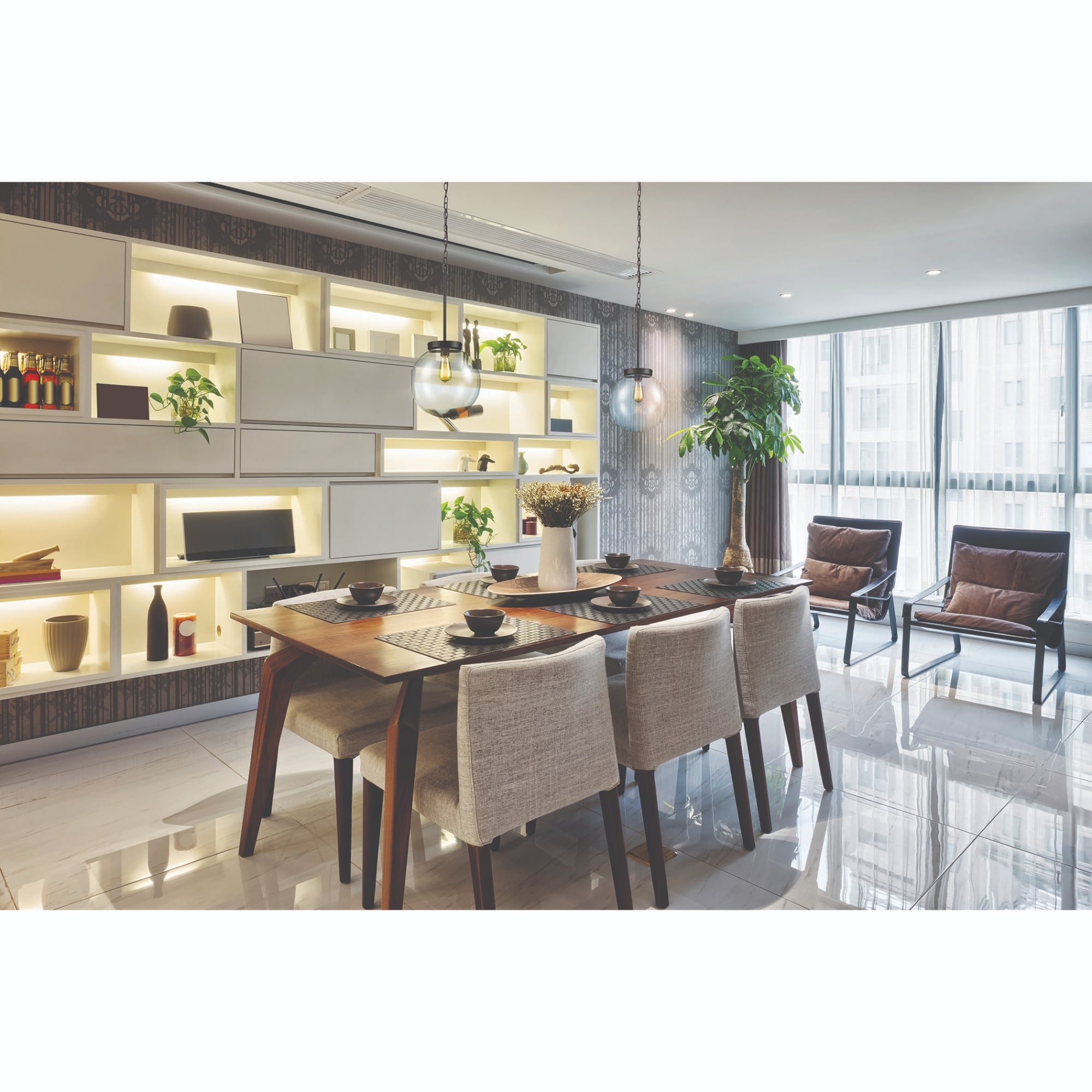 1-Light Hanging Mini Ceiling Pendant Light with Clear Glass Globe Shade - 13" - Oil Rubbed Bronze