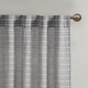 preview thumbnail 14 of 23, Cashel Texture Striped 100-percent Recycled Fiber Woven Antimicrobial Window Panel Pair by Clean Spaces - 84" Panel