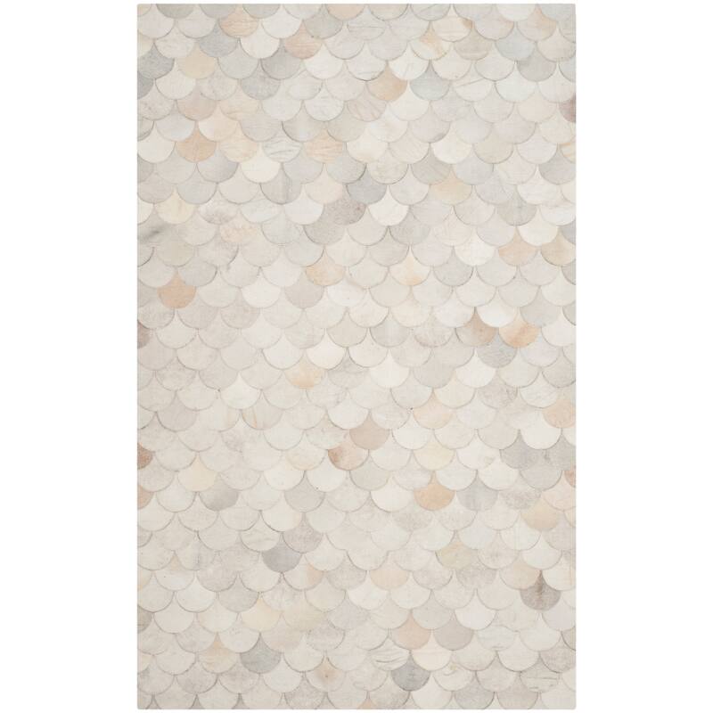 SAFAVIEH Handmade Studio Leather Rashida Modern Leather Rug