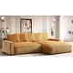 preview thumbnail 44 of 59, Transitional Luxe Upholstered Living Room Sectional 106.7 inch