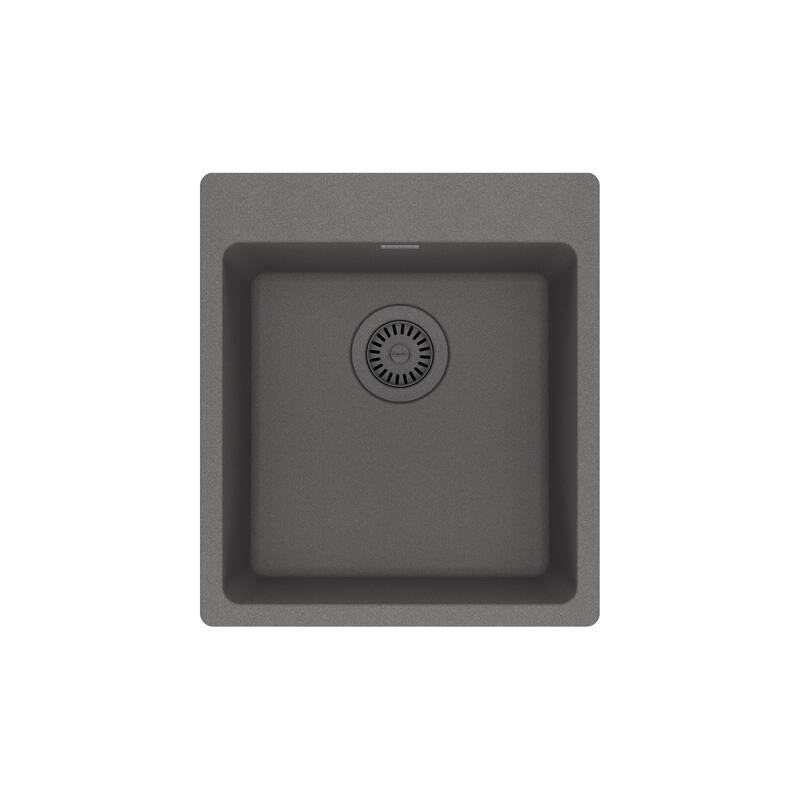 Franke MAG61015 Maris 17-5/16" Undermount Single Basin Granite Bar - Stone Grey