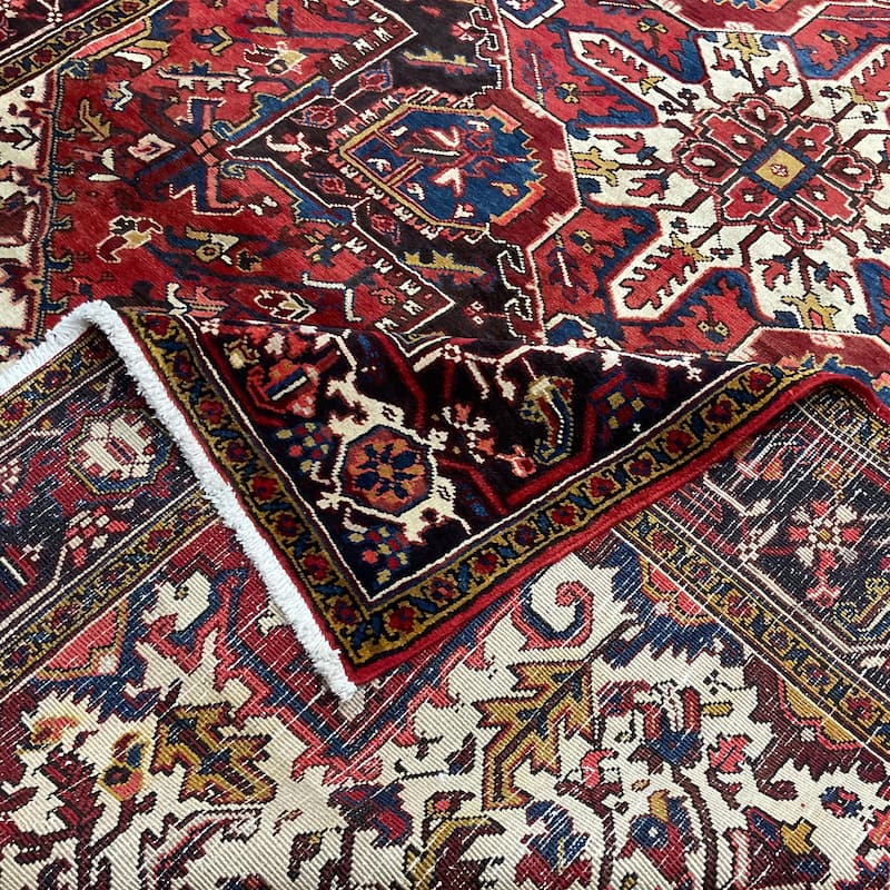 HERAT ORIENTAL Handmade Fine Heriz Rug - 7'7" x 10'7"
