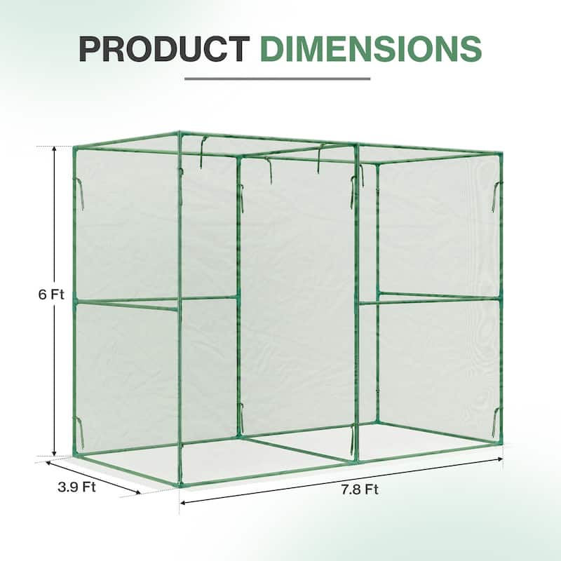 Aoodor 8'x4'x6' Crop Cage Plant Protection Netting Tent with Zipper