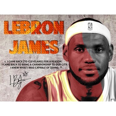 lebron james quote poster