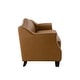 preview thumbnail 3 of 35, Sandra 81.5" Classic Genuine Leather Sofa With Solid Wood Legs By HULALA HOME