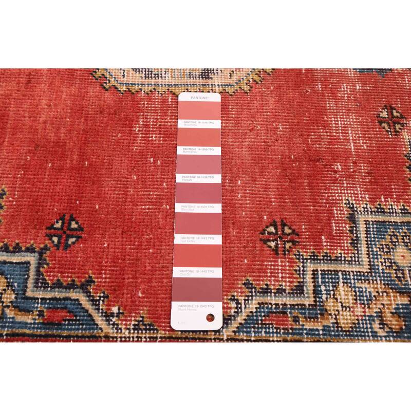 ECARPETGALLERY Hand-knotted Antalya Vintage Dark Copper Wool Rug - 5'7 x 7'1