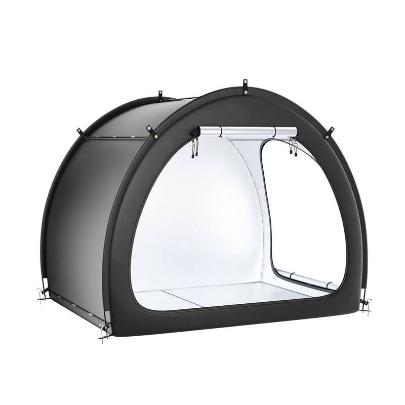 Black Fan-Shaped Bike Tent Waterproof Storage for 4-5 Bicycles Outdoors - 4 to 5 Bikes
