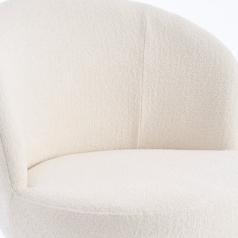 Swivel Modern Accent Chair, Armless Barrel Chairs for Living Room
