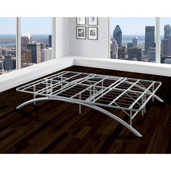 Sleep Sync Arch Flex Twin Silver 14-inch Platform Bed Frame