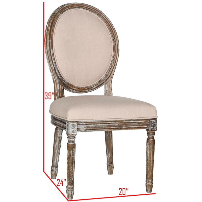 SAFAVIEH Rona Parisian Oval Dining Chair (Set of 2) - 20Wx20Dx39H
