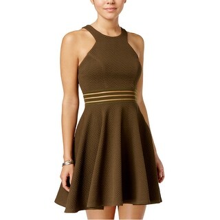 strappy fit and flare dress