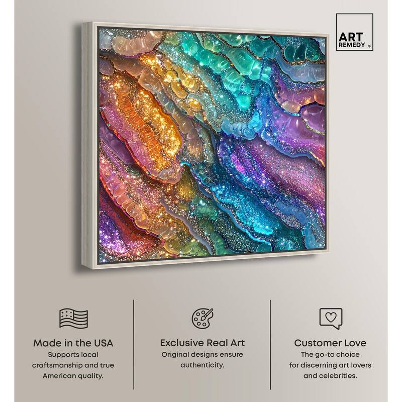 Glittering Spectrum I Canvas by Art Remedy