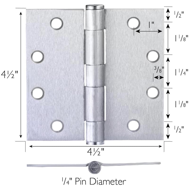 Design House 184515 4-1/2" x 4-1/2" Butt Square Corner Surface Mount