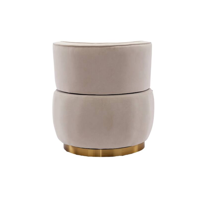 Chic Accent Leisure Chair Vanity Stool Fluffy Velvet Fabric Chair for