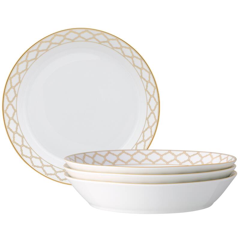 Eternal Palace Set of 4 Coupe Dinner Bowls, 9-3/4", 43 oz. - 4 Piece - Gold