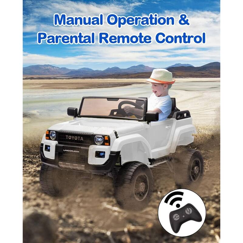 2-Seater Kids Electric Ride On Car Toy, Licensed Toyota LC250 for Kids Best Gifts