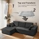 preview thumbnail 16 of 26, Indoor 108" Oversized Loveseat Sofa Lounge Chair with Fluffy Comfy Cloud Couch - 1 Set