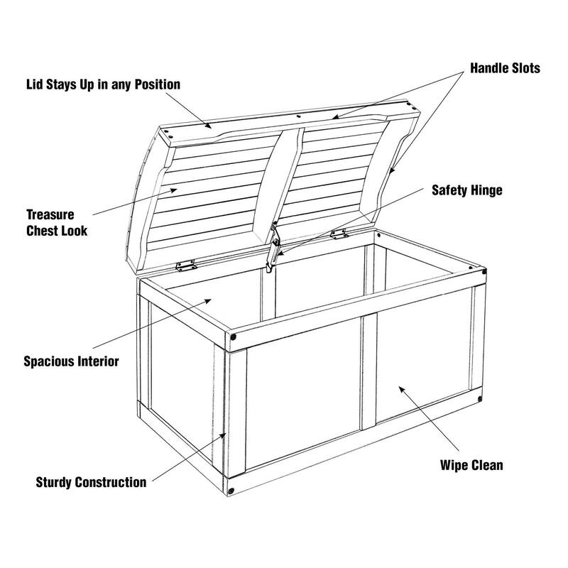 Hardwood Barrel Top Toy Chest