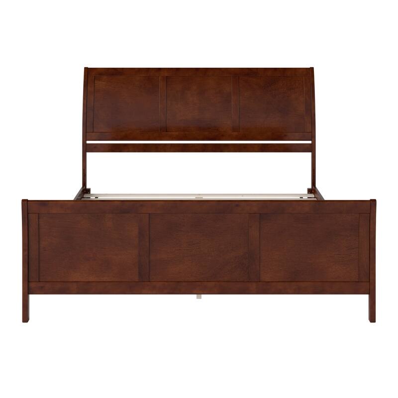 AFI, Portland Solid Wood Low Profile Platform Bed with Matching Footboard