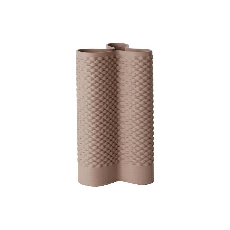 Woven Ceramic Standing Vase - 13" - Red