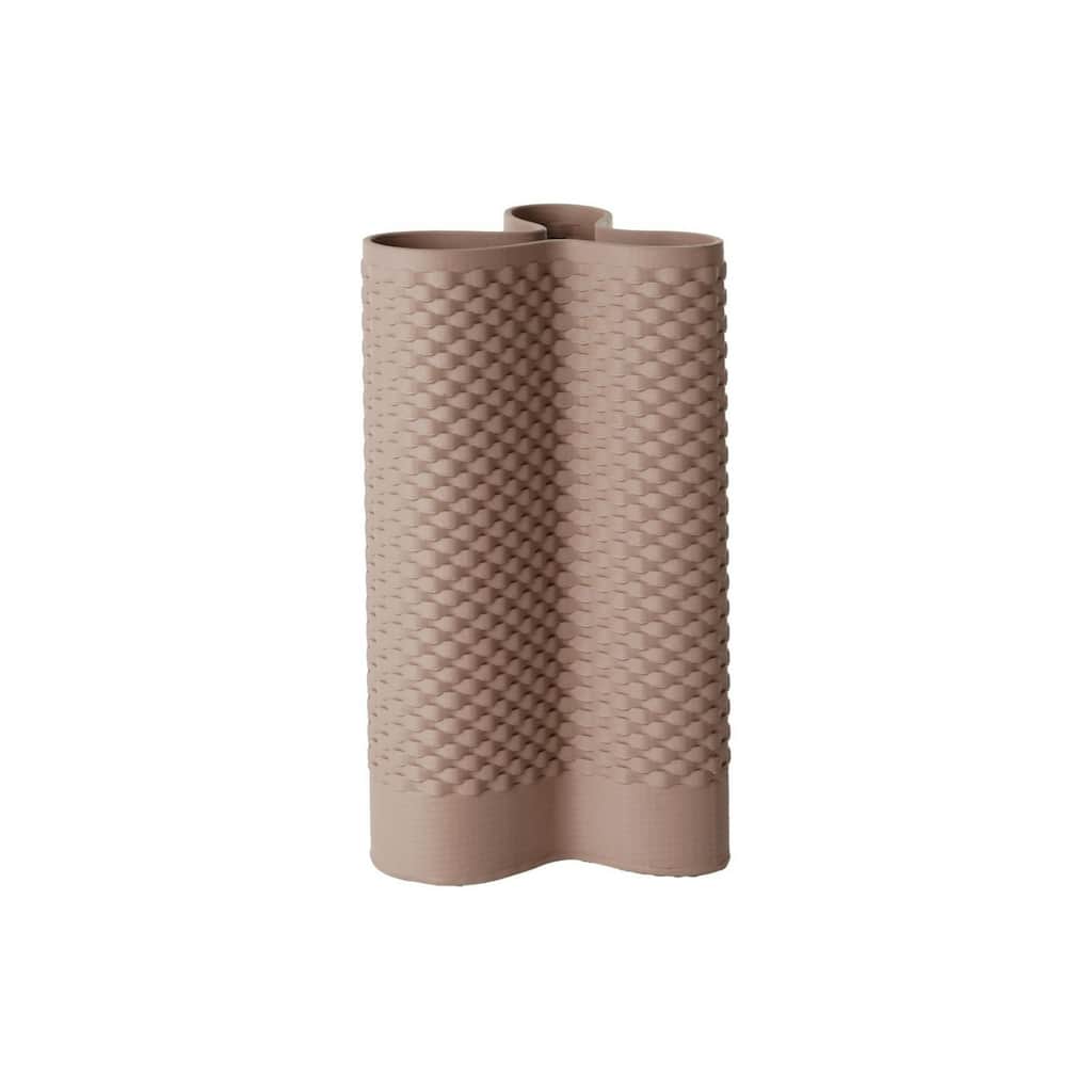 Woven Ceramic Standing Vase - 13" - Red