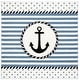 preview thumbnail 18 of 22, SAFAVIEH Carousel Kids Aftina Nautical Anchor Rug 3' Square - Ivory/Navy - Square