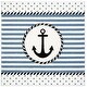 preview thumbnail 8 of 25, SAFAVIEH Carousel Kids Sybill Nautical Anchor Rug 3' Square - Ivory/Navy