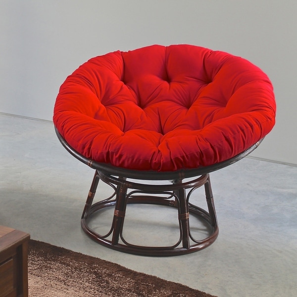 Blazing needles solid twill papasan chair cushion shop