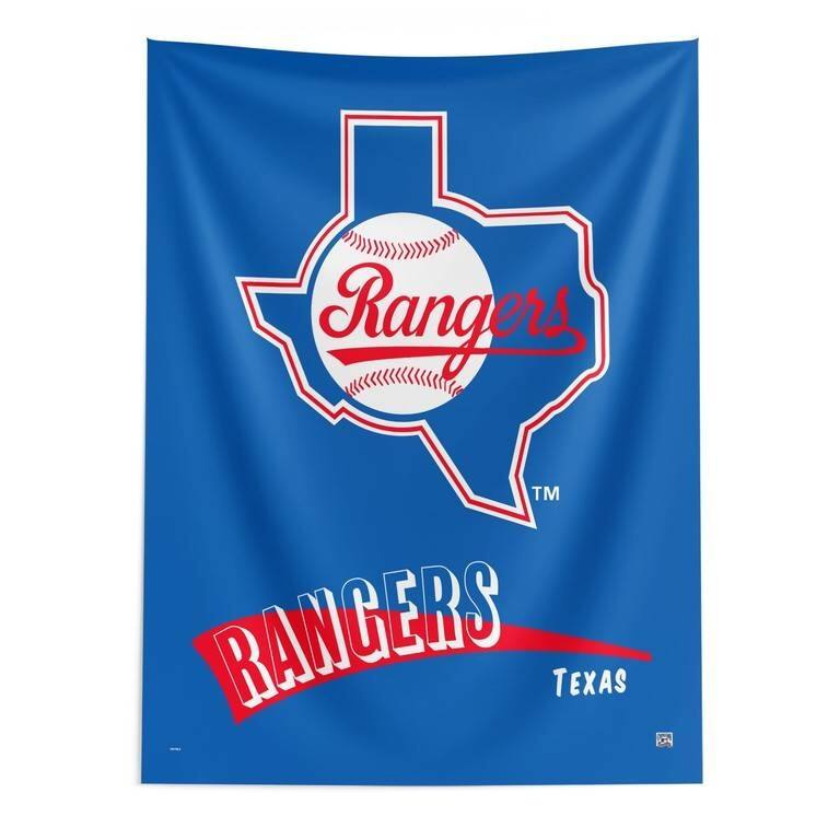 MLB CC Throwback Wall Hanging - 50" x 60" - Texas Rangers