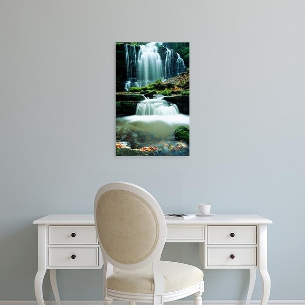 Easy Art Prints Panoramic Images's 'Waterfall Yorkshire England' Premium Canvas Art