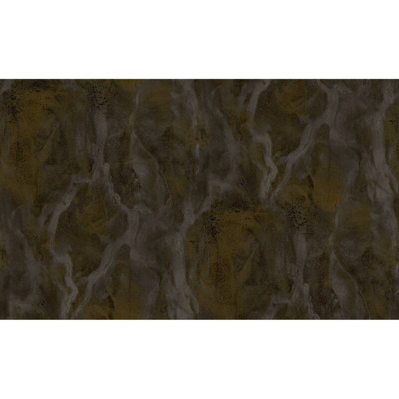 Galerie Wallcoverings Italian Design Collection Italian Marble Effect Vinyl on Non-woven Matte Wallpaper Roll Double Width - 33-feet long  x 42-inches wide - Blue/Gold