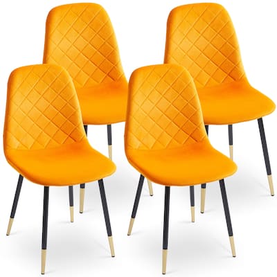 Set of 2 Dining Chair Living Room Side Dining Chair Tufted Guest Chair