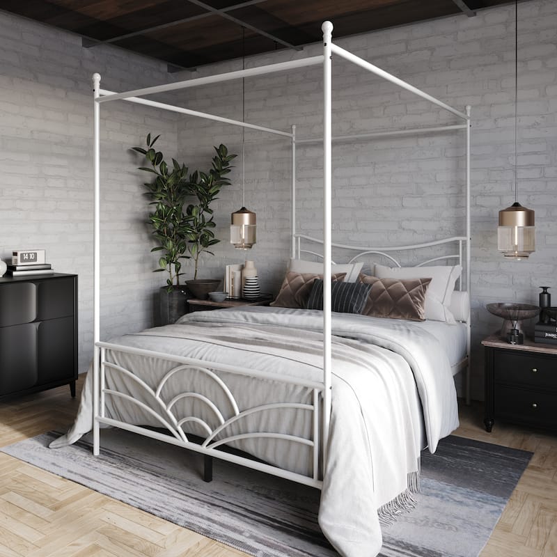 Clayfell Denver Metal Canopy Bed