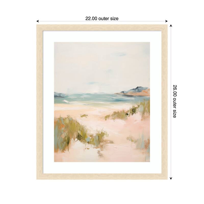 Kate and Laurel Tranquil Landscape V expansion by Amy Lighthall Framed Wall Art Print