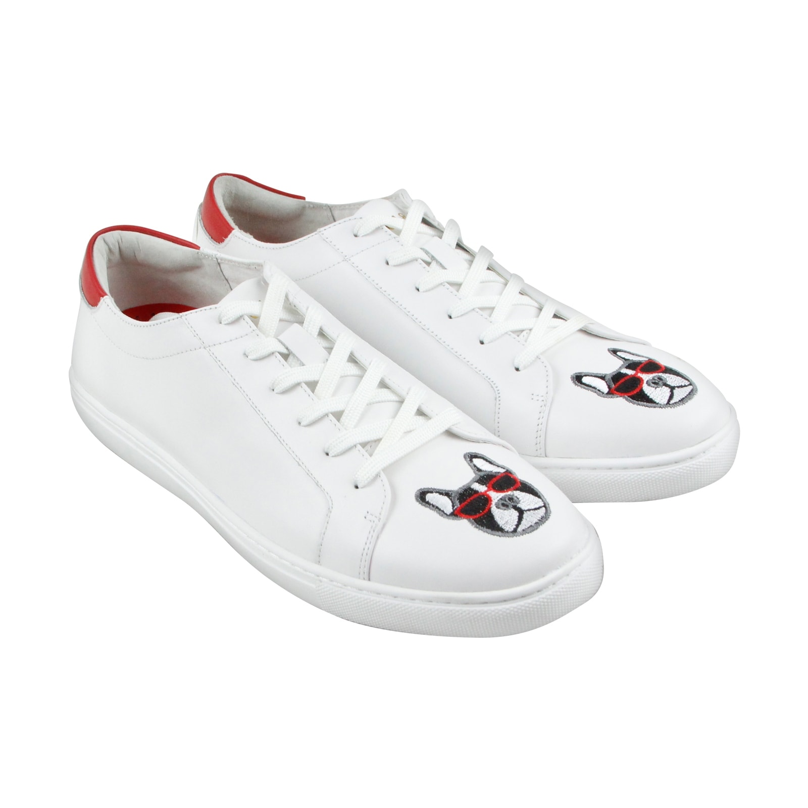 kenneth cole white leather sneakers
